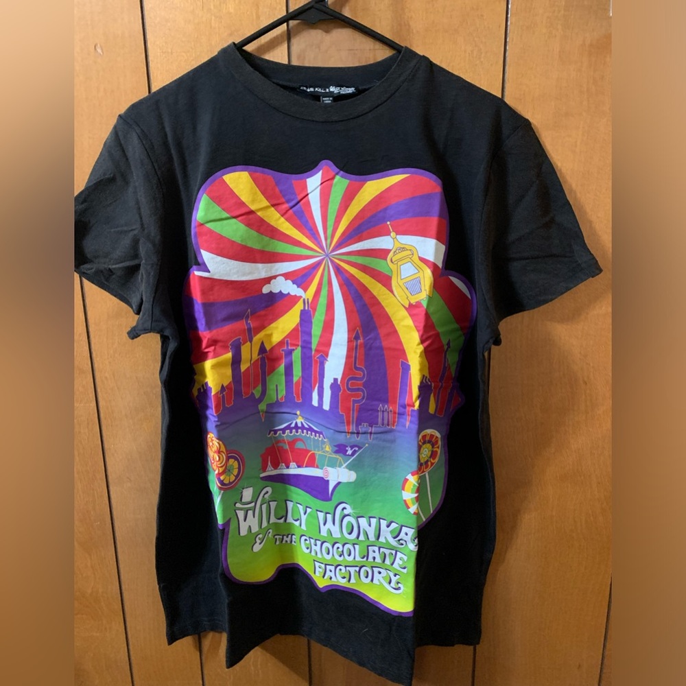 NEW Dolls Kill × Willy Wonka Wondrous Boat Ride Tee Shirt T-shirt Top M/L